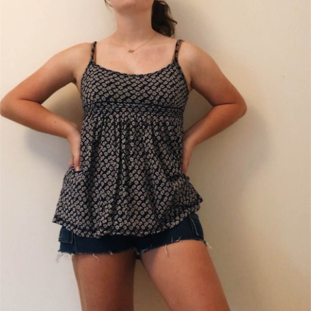 Blue babydoll Aerie Tank Top